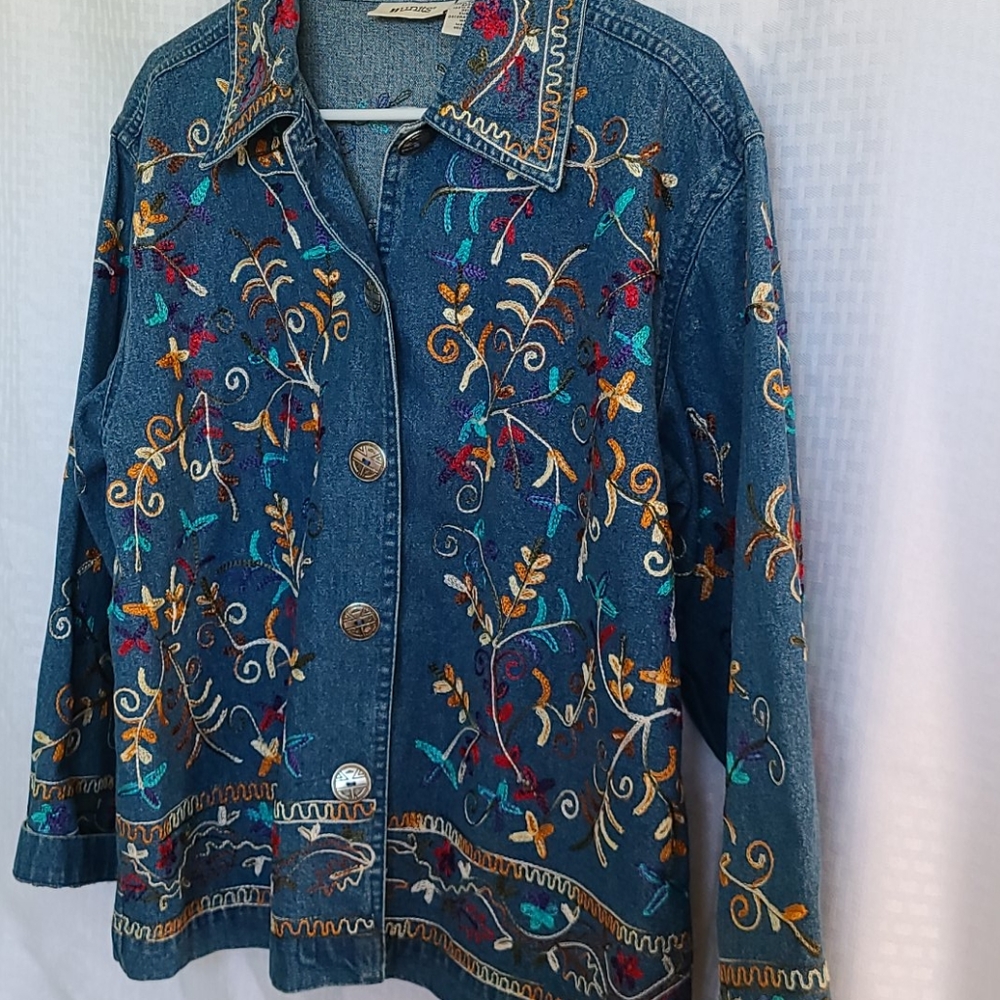 Embroidered Denim Jacket